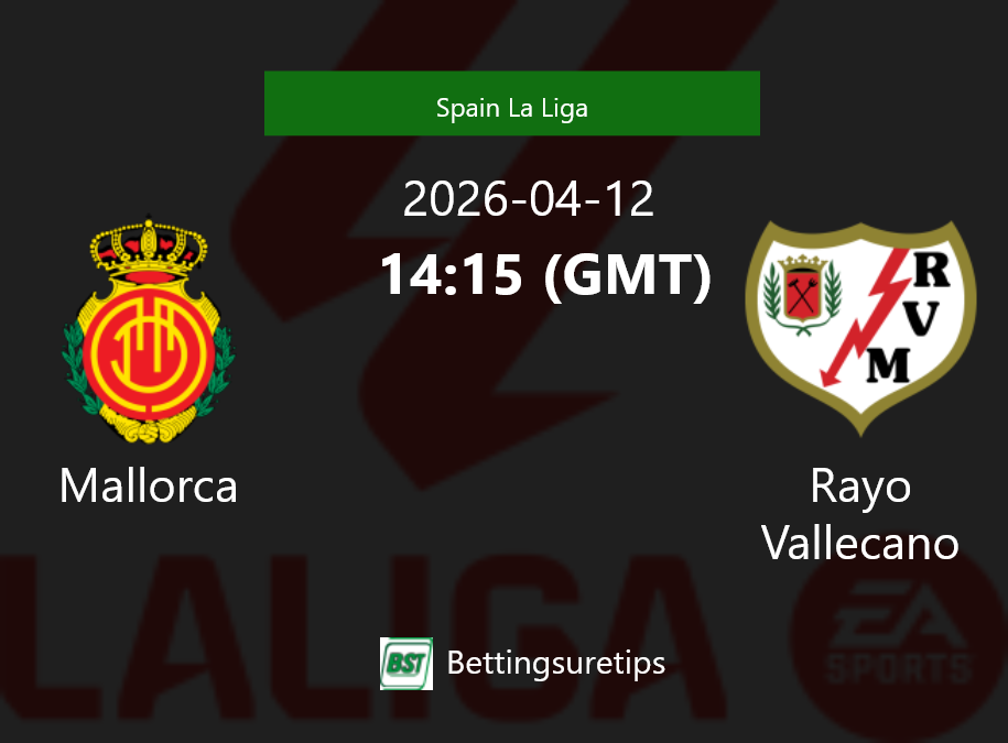 Mallorca vs Rayo Vallecano Prediction Betting Tips & Correct Score