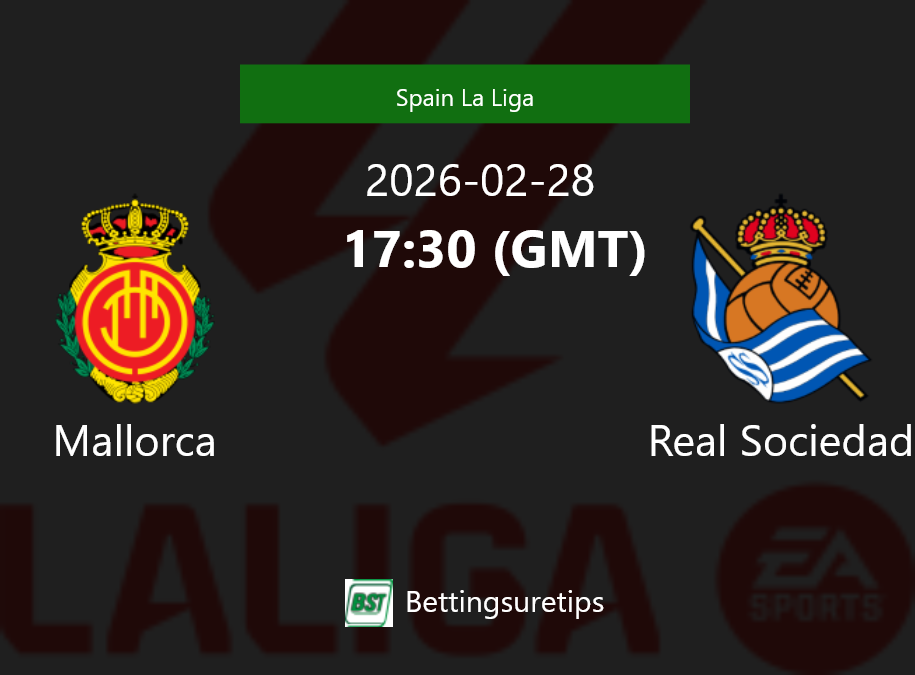 Mallorca vs Real Sociedad Prediction Betting Tips & Correct Score