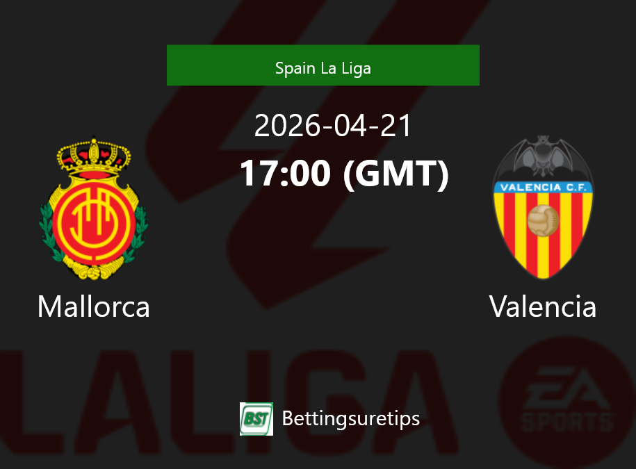 Mallorca vs Valencia Prediction Betting Tips & Correct Score