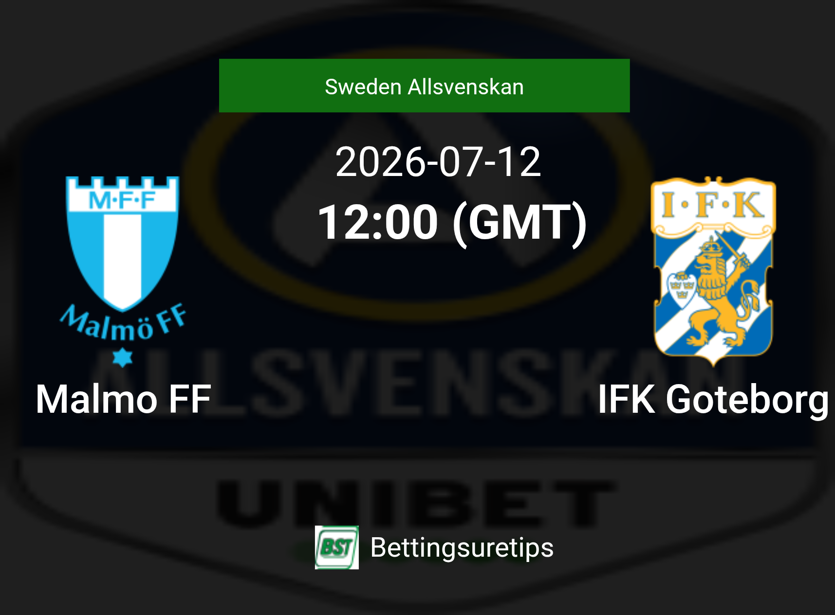 Malmo FF vs IFK Goteborg Prediction Betting Tips & Correct Score