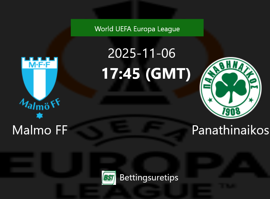 Malmo FF vs Panathinaikos Prediction Betting Tips & Correct Score