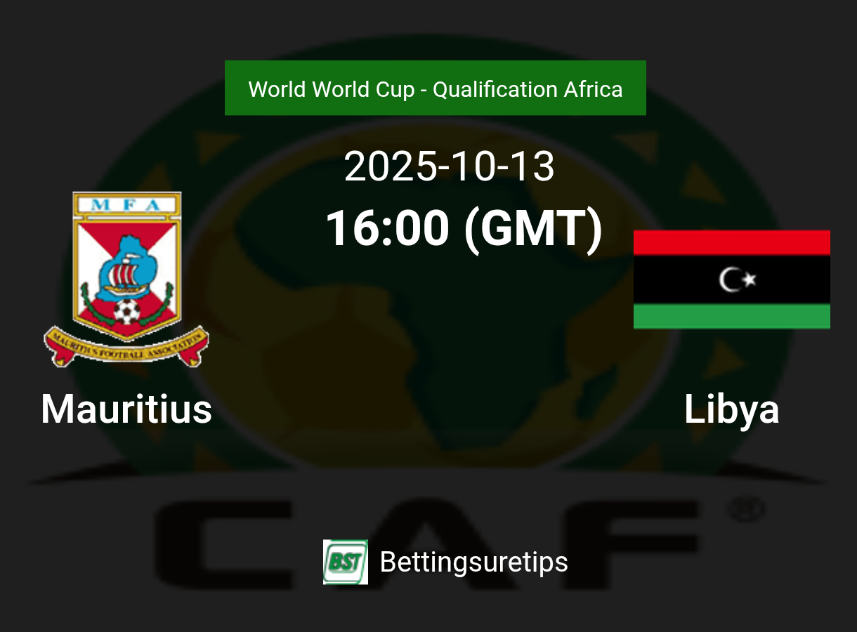 Mauritius vs Libya Prediction Betting Tips & Correct Score