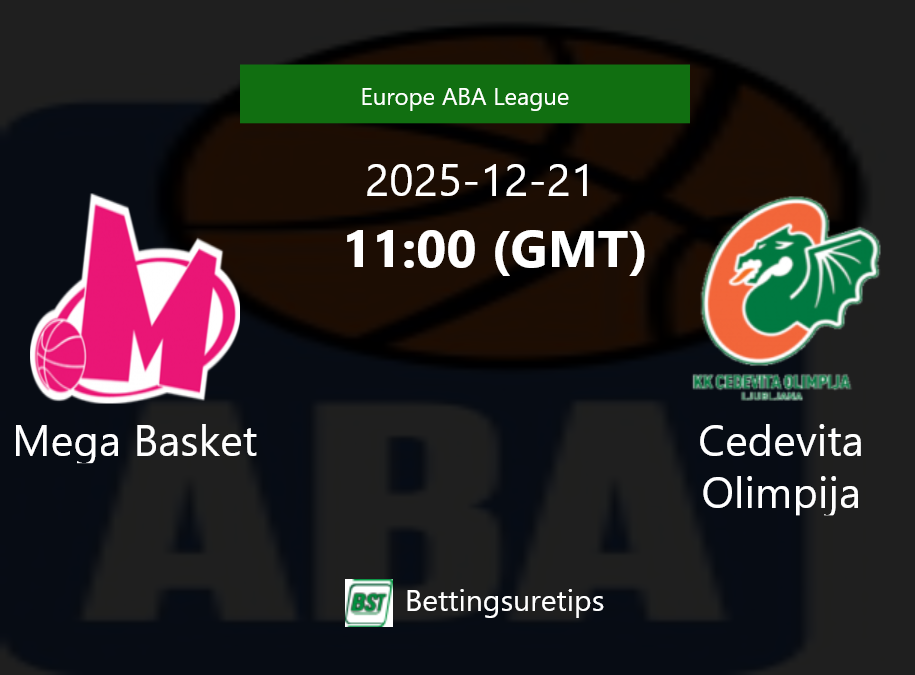 Mega Basket vs Cedevita Olimpija Prediction and Pick - Europe ABA League