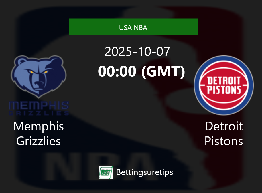 Memphis Grizzlies vs Detroit Pistons Prediction and Pick - USA NBA