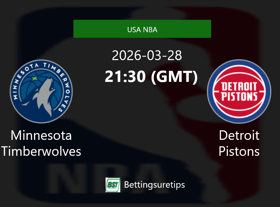 Minnesota Timberwolves vs Detroit Pistons Prediction and Pick - USA NBA Minnesota Timberwolves vs Detroit Pistons Prediction and Pick - USA NBA