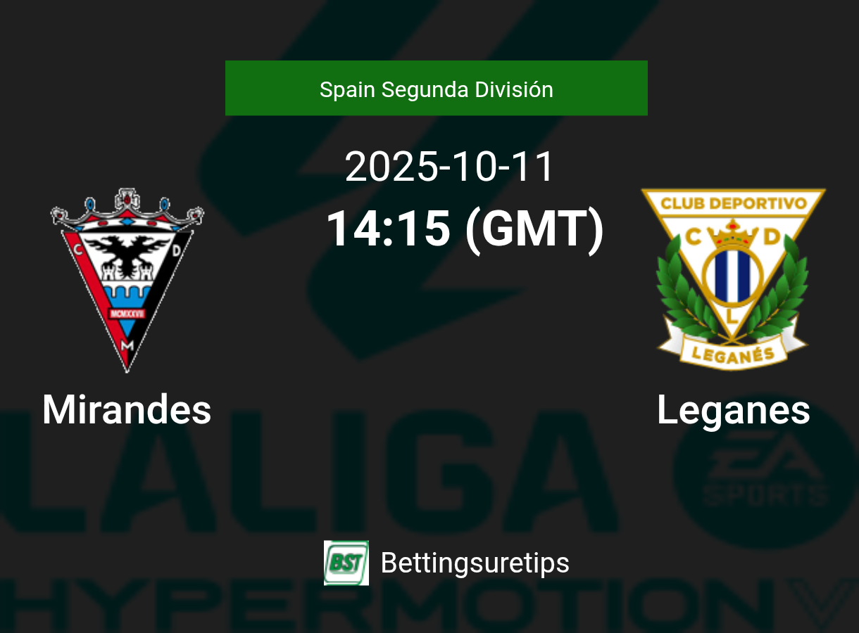 Mirandes vs Leganes Prediction Betting Tips & Correct Score