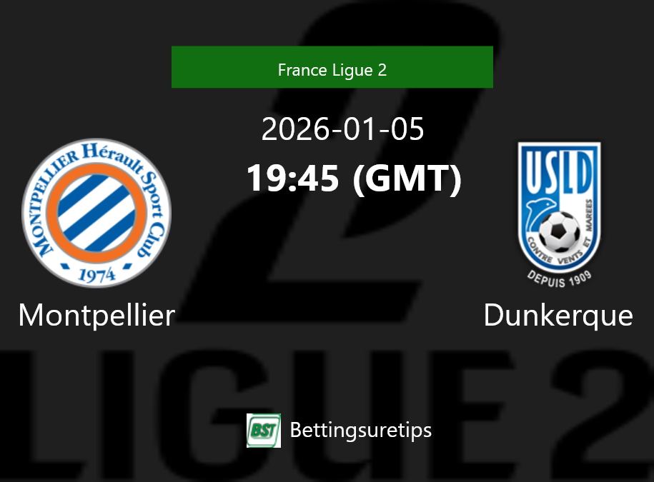 Montpellier vs Dunkerque Prediction Betting Tips & Correct Score