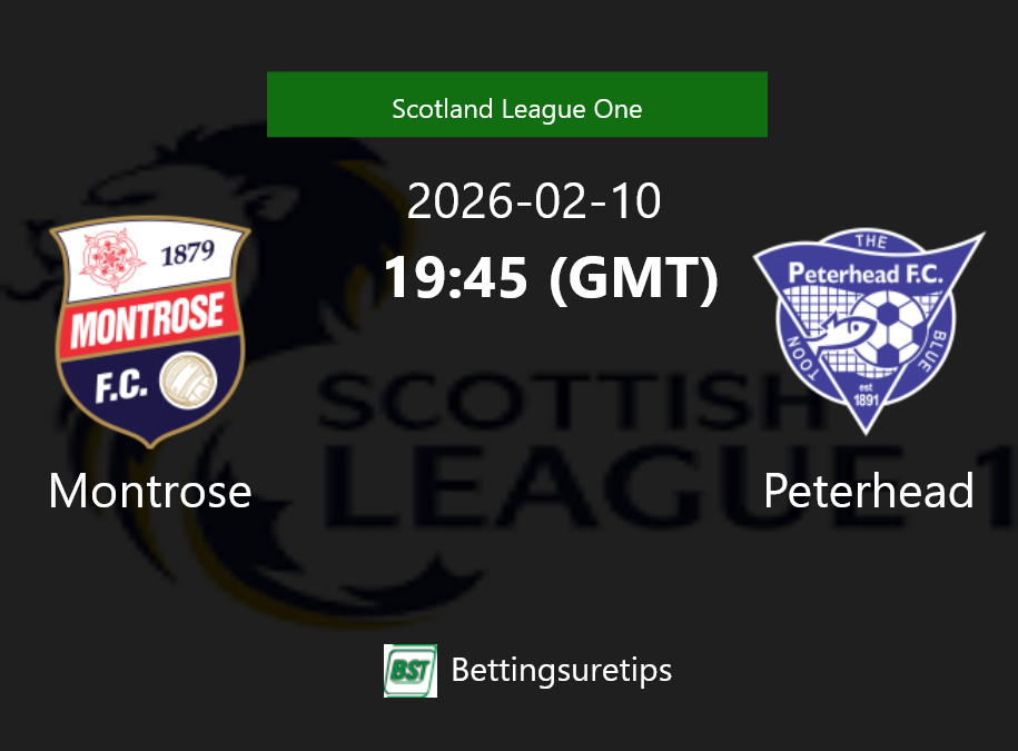 Montrose vs Peterhead Prediction Betting Tips & Correct Score