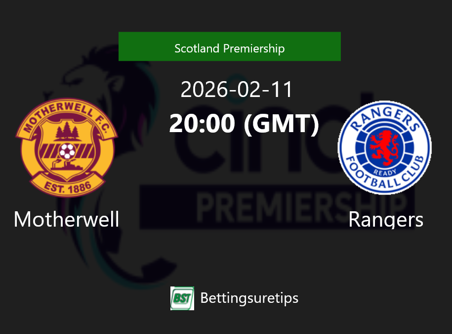 Motherwell vs Rangers Prediction Betting Tips & Correct Score