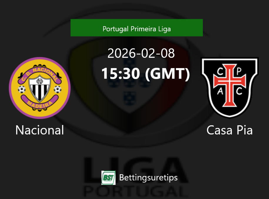 Nacional vs Casa Pia Prediction Betting Tips & Correct Score