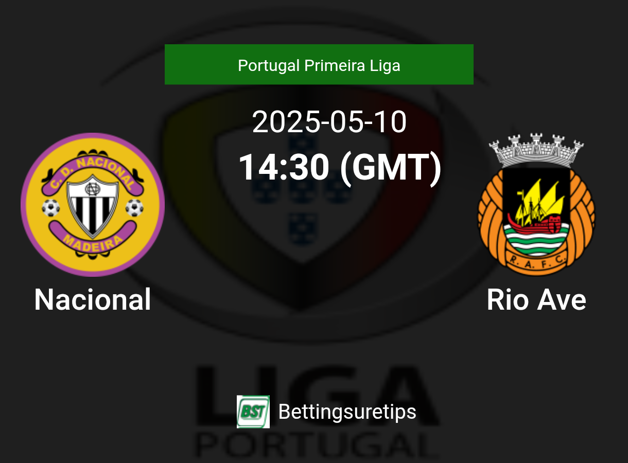 Nacional vs Rio Ave Prediction Betting Tips & Correct Score
