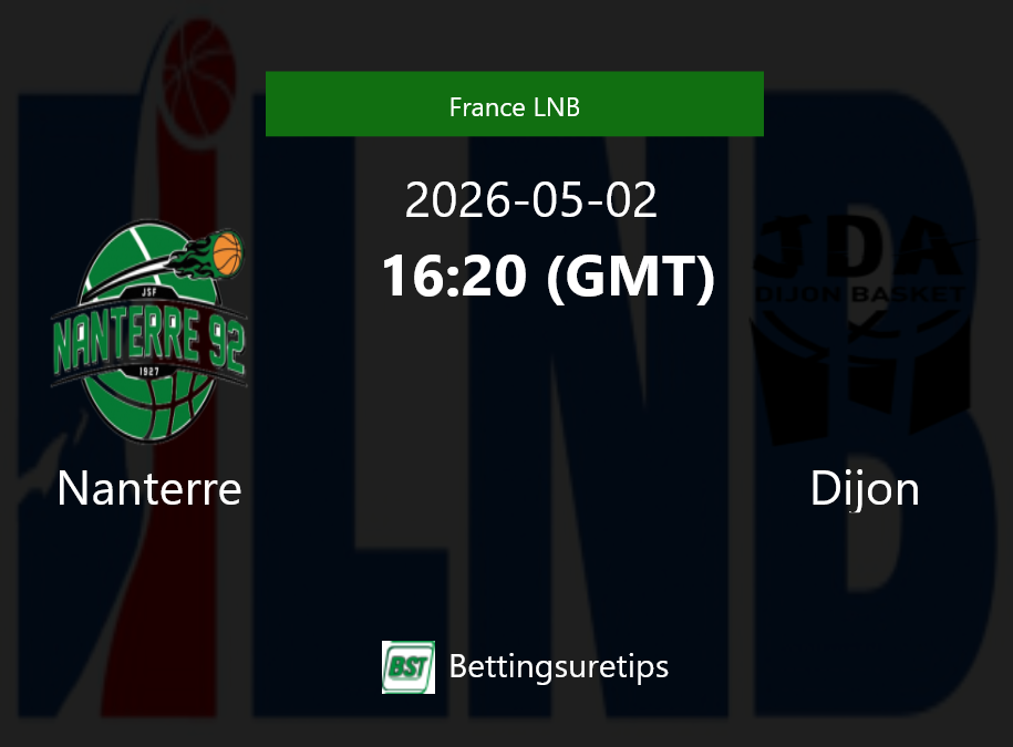 Nanterre vs Dijon Prediction and Pick - France LNB