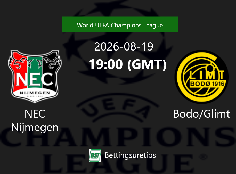 NEC Nijmegen vs Bodo/Glimt Prediction Betting Tips & Correct Score