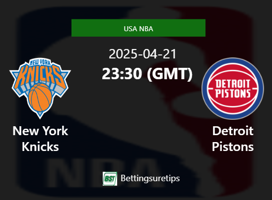 New York Knicks vs Detroit Pistons Prediction and Pick - USA NBA