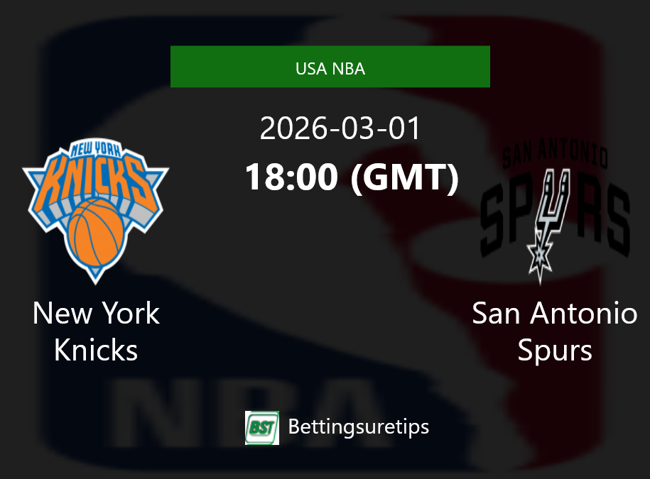 New York Knicks vs San Antonio Spurs Prediction and Pick - USA NBA