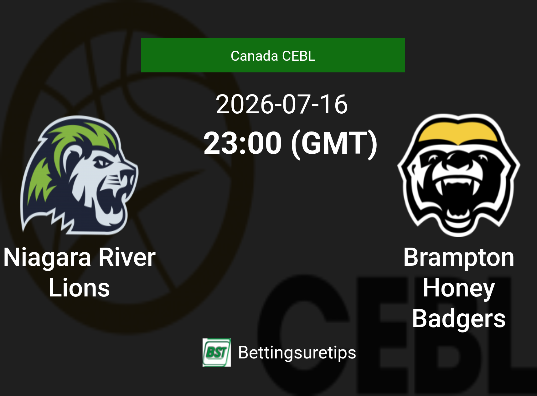 Niagara River Lions vs Brampton Honey Badgers Prediction and Pick - Canada CEBL