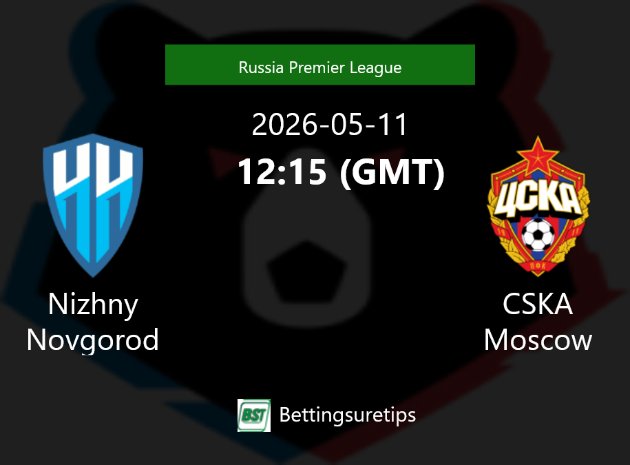 Nizhny Novgorod vs CSKA Moscow Prediction Betting Tips & Correct Score