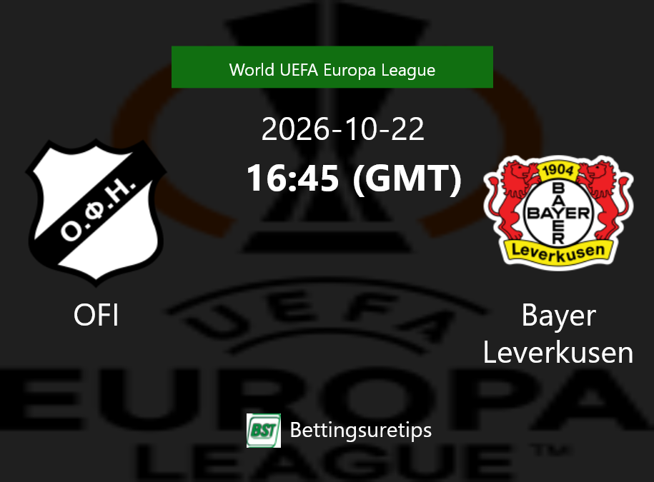 OFI vs Bayer Leverkusen Prediction Betting Tips & Correct Score