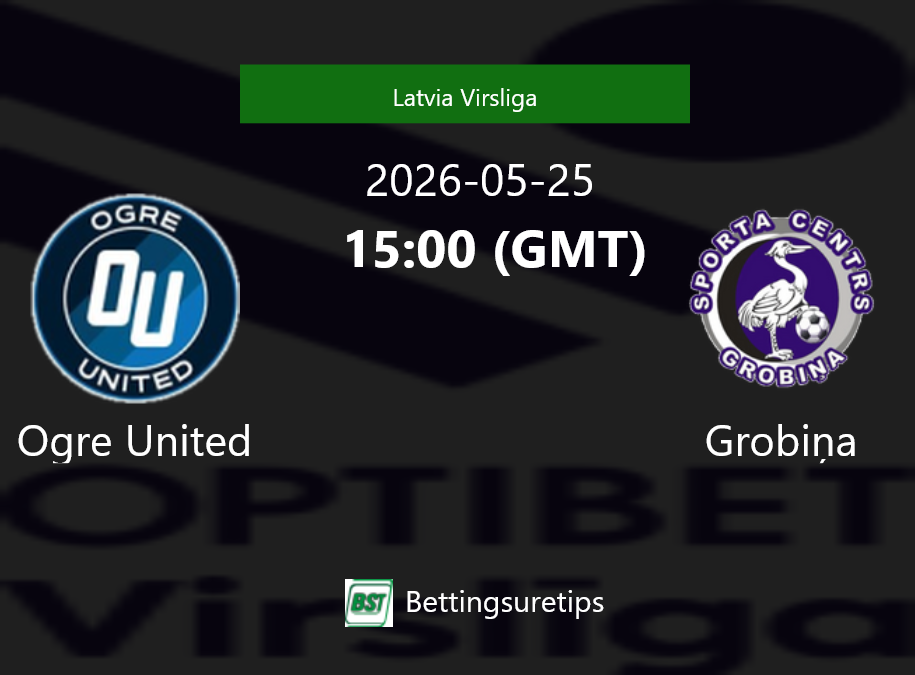 Ogre United vs Grobi?a Prediction Betting Tips & Correct Score