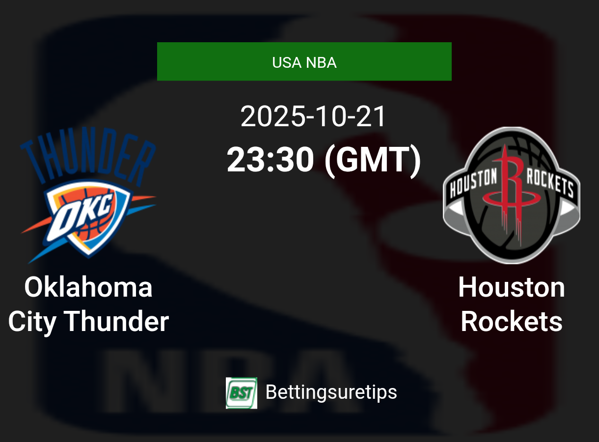 Oklahoma City Thunder vs Houston Rockets Prediction and Pick - USA NBA
