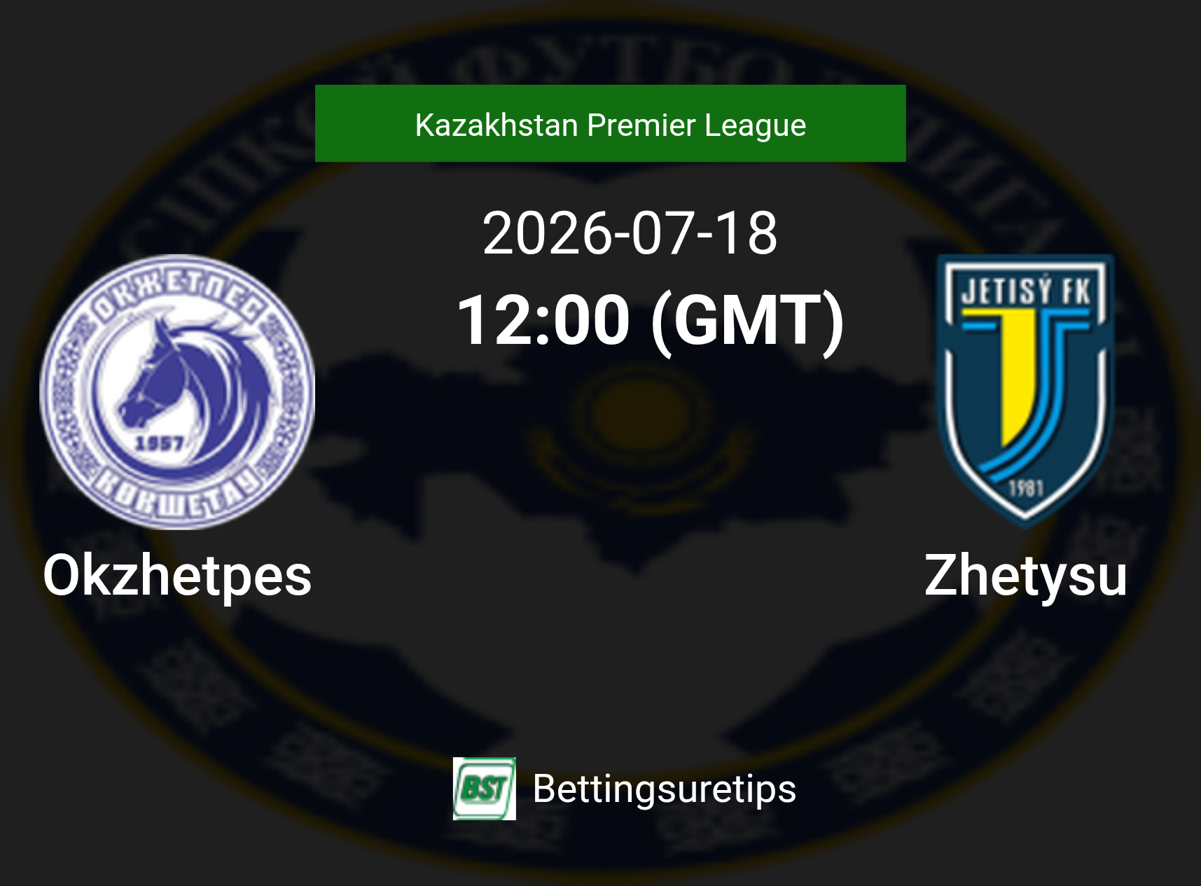 Okzhetpes vs Zhetysu Prediction Betting Tips & Correct Score
