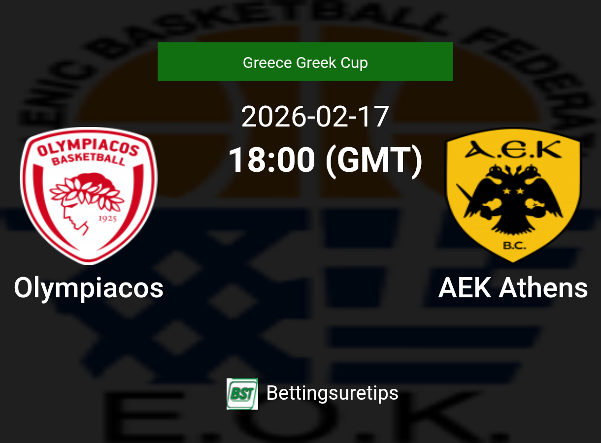 Olympiacos vs AEK Athens Prediction and Pick - Greece Greek Cup