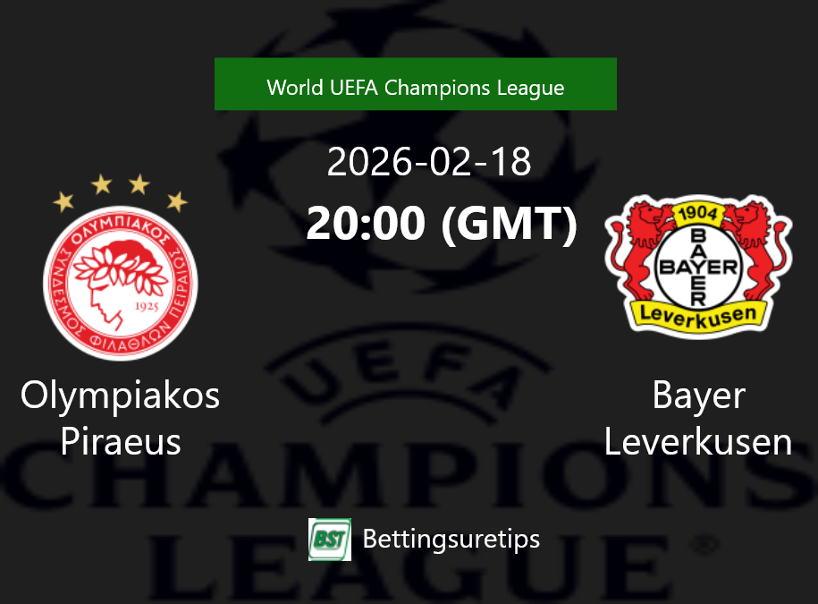 Olympiakos Piraeus vs Bayer Leverkusen Prediction Betting Tips & Correct Score