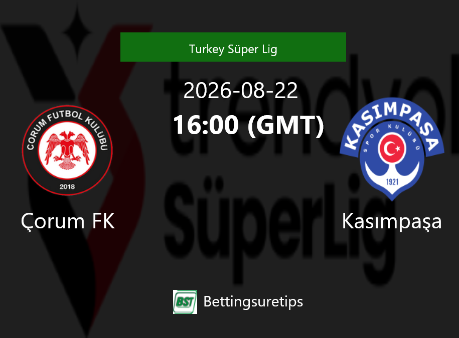 Çorum FK vs Kas?mpa?a Prediction Betting Tips & Correct Score