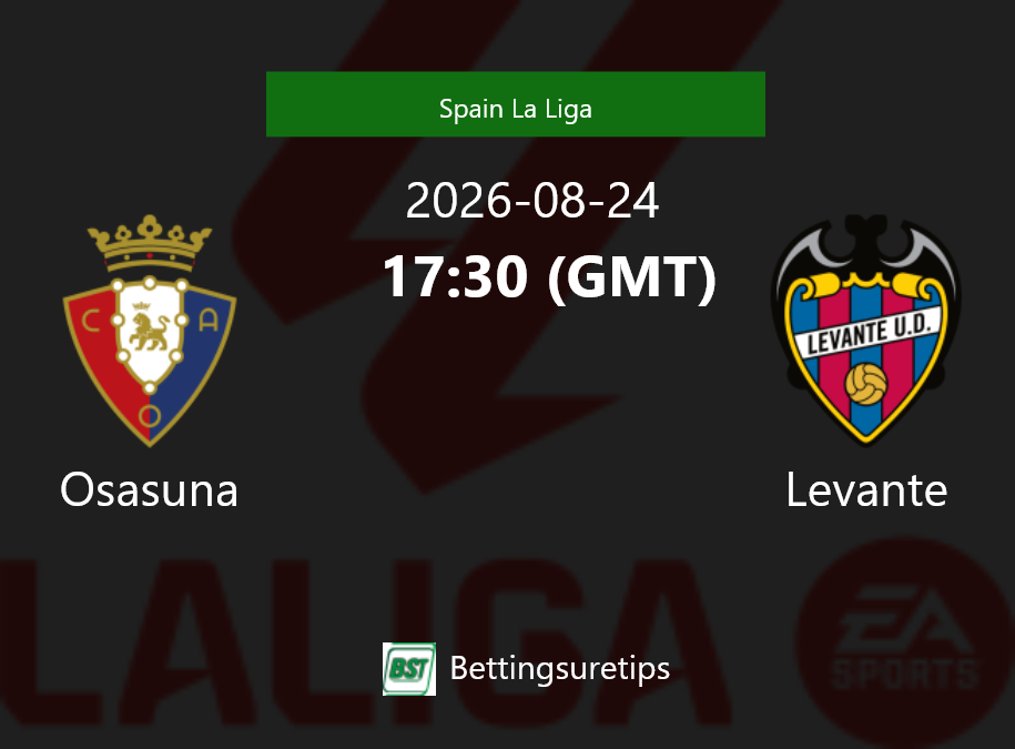 Osasuna vs Levante Prediction Betting Tips & Correct Score