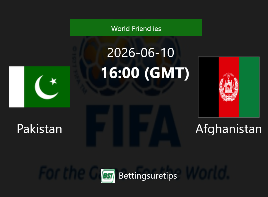 Pakistan vs Afghanistan Prediction Betting Tips & Correct Score