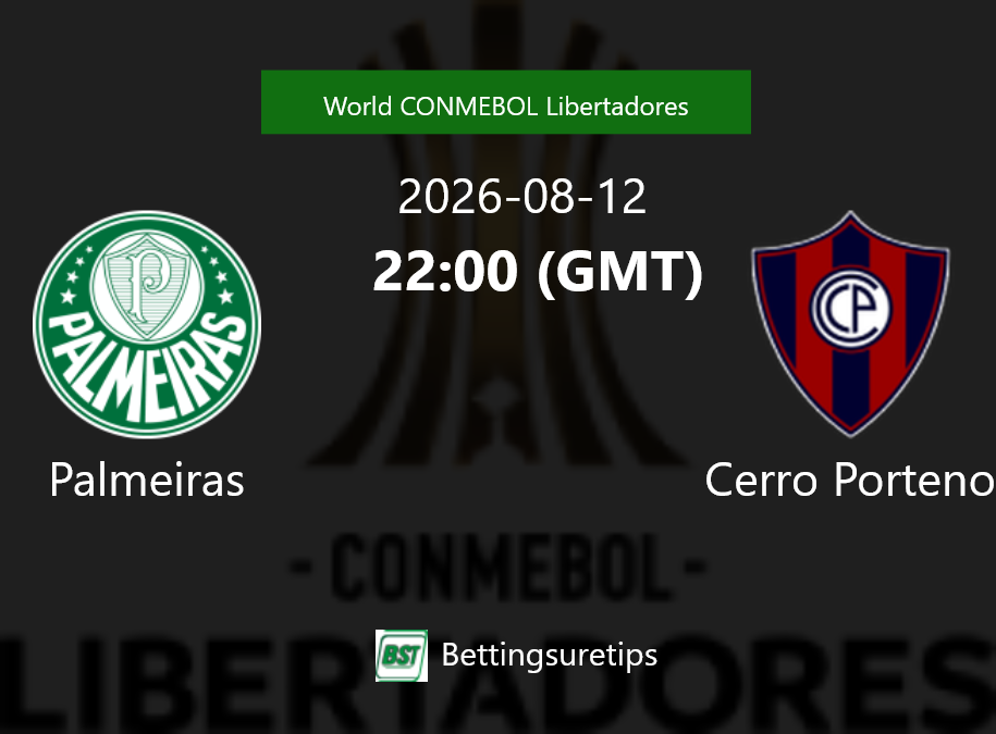 Palmeiras vs Cerro Porteno Prediction Betting Tips & Correct Score
