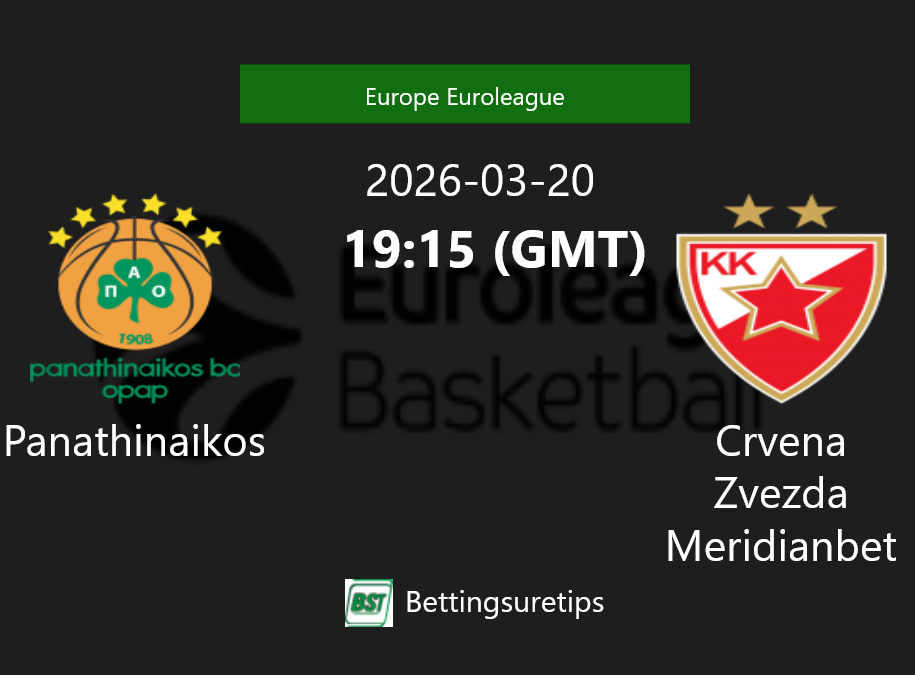 Panathinaikos vs Crvena Zvezda Meridianbet Prediction and Pick - Europe Euroleague