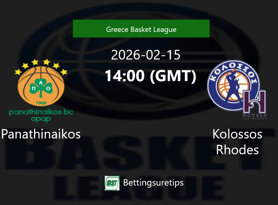 Panathinaikos vs Kolossos Rhodes Prediction and Pick - Greece Basket League