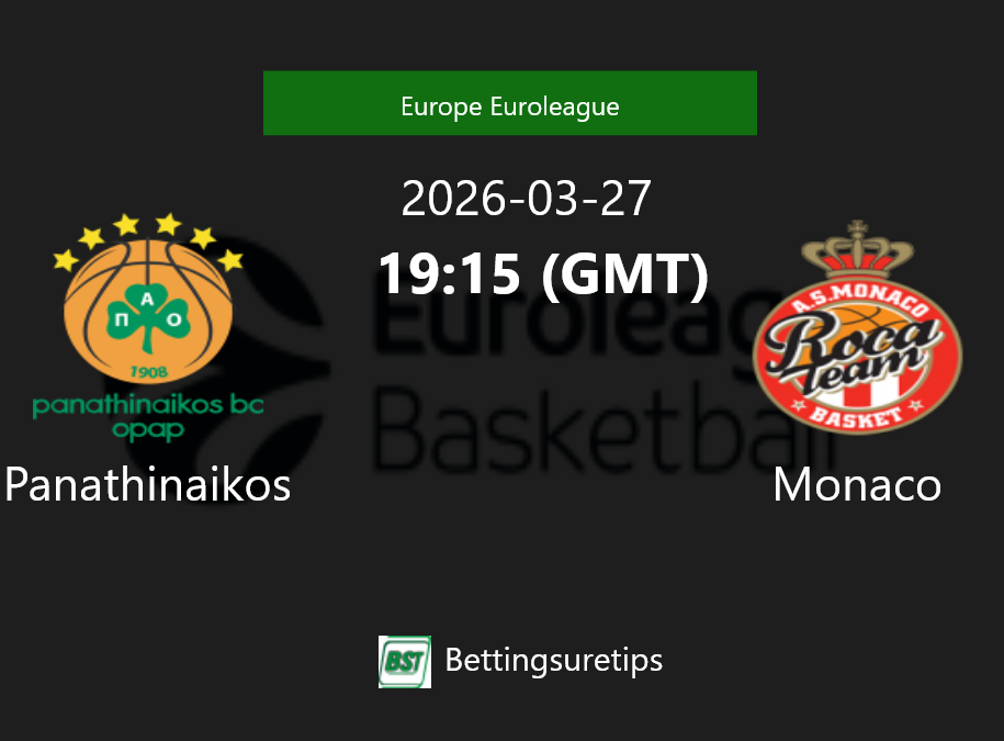 Panathinaikos vs Monaco Prediction and Pick - Europe Euroleague