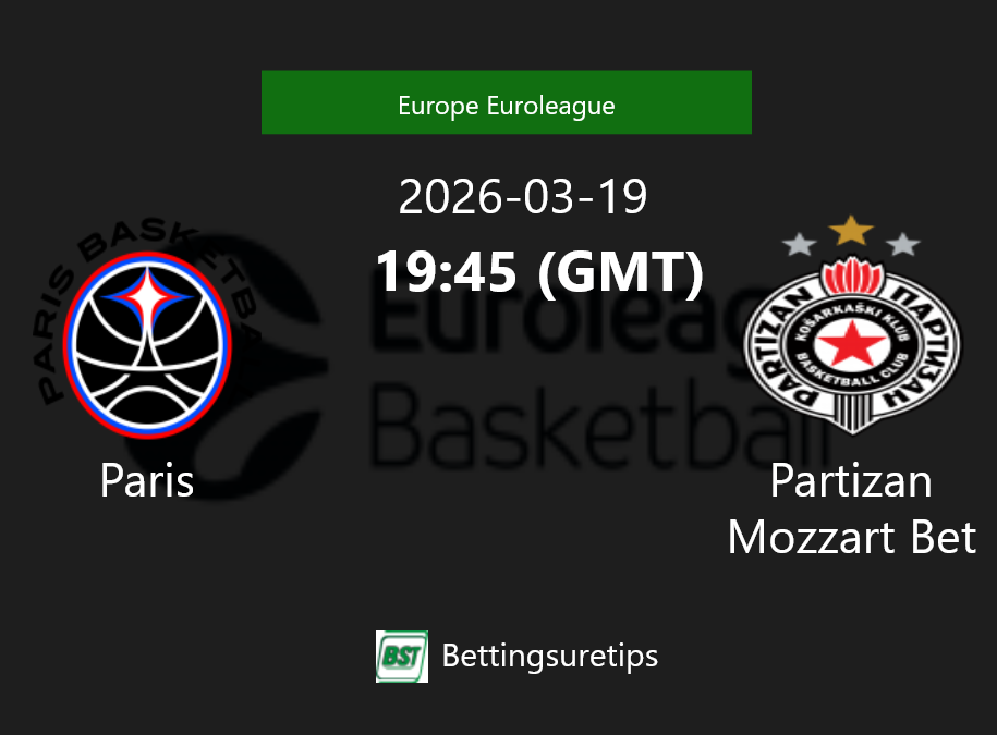 Paris vs Partizan Mozzart Bet Prediction and Pick - Europe Euroleague
