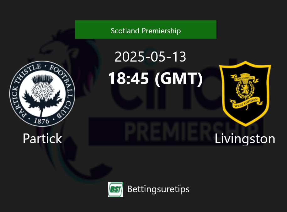 Partick vs Livingston Prediction Betting Tips & Correct Score