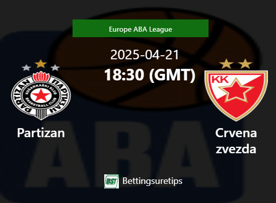 Partizan vs Crvena zvezda Prediction and Pick - Europe ABA League