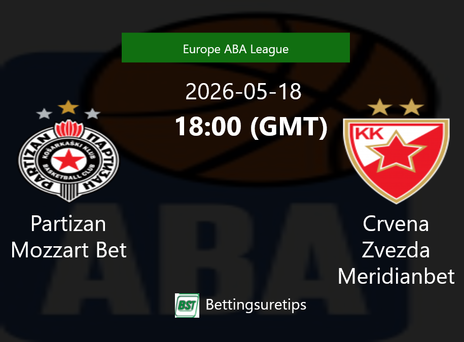 Partizan Mozzart Bet vs Crvena Zvezda Meridianbet Prediction and Pick - Europe ABA League