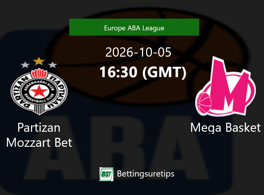 Partizan Mozzart Bet vs Mega Basket Prediction and Pick - Europe ABA League