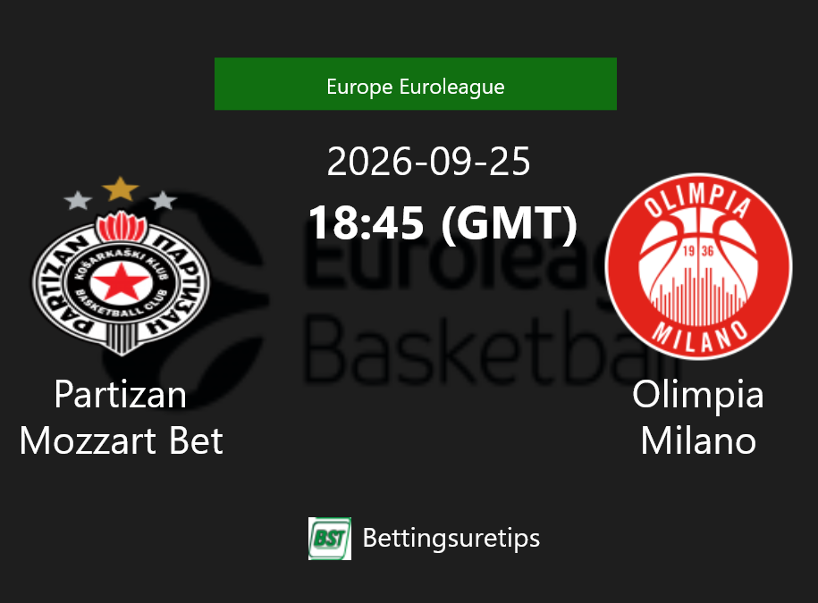 Partizan Mozzart Bet vs Olimpia Milano Prediction and Pick - Europe Euroleague