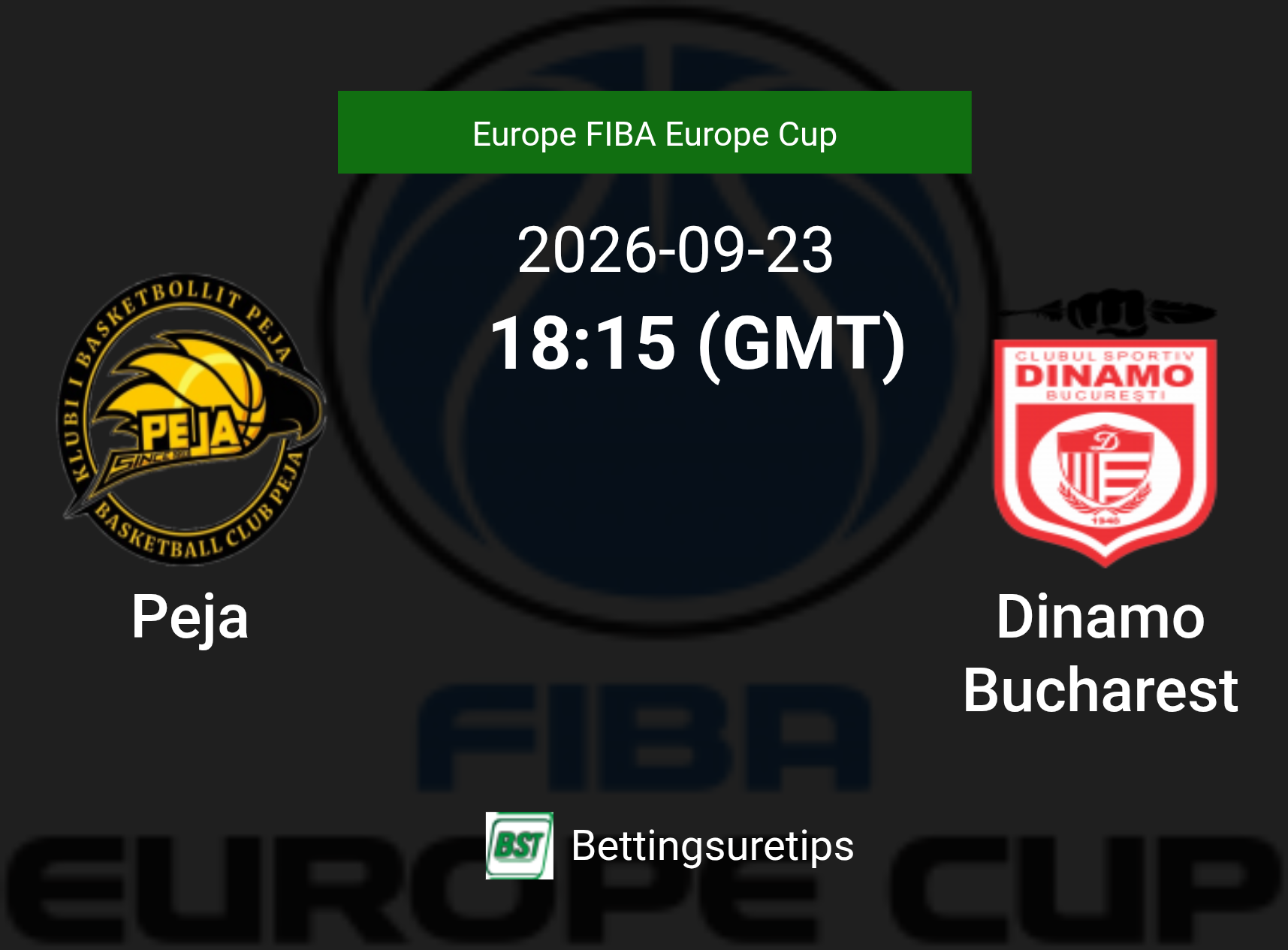 Peja vs Dinamo Bucharest Prediction and Pick - Europe FIBA Europe Cup Peja vs Dinamo Bucharest Prediction and Pick - Europe FIBA Europe Cup