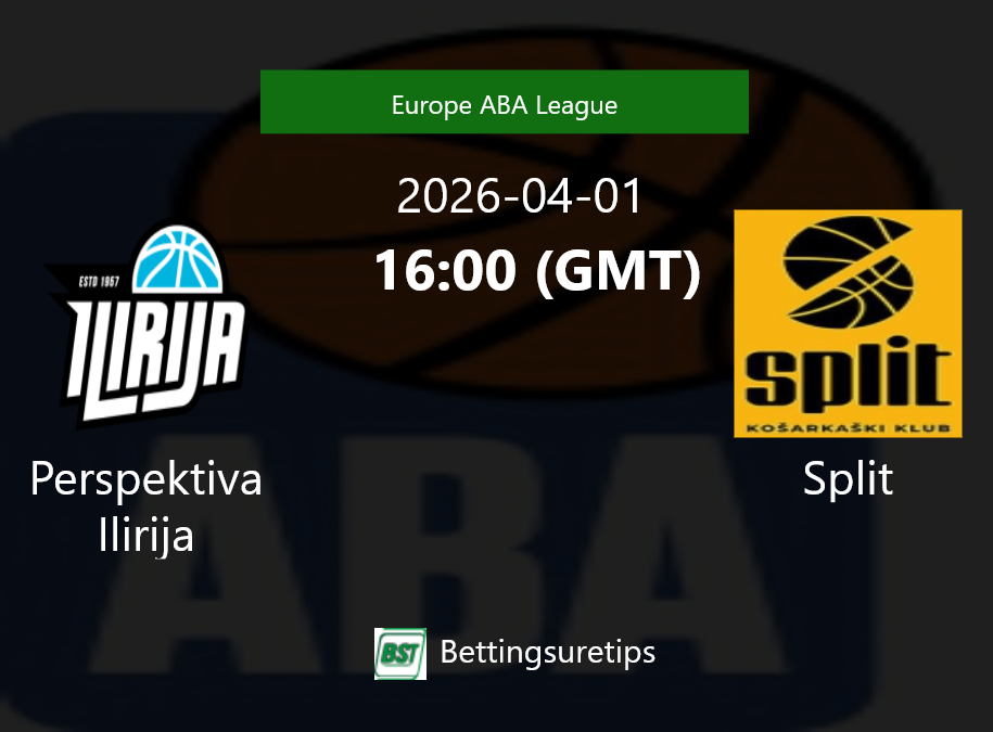 Perspektiva Ilirija vs Split Prediction and Pick - Europe ABA League