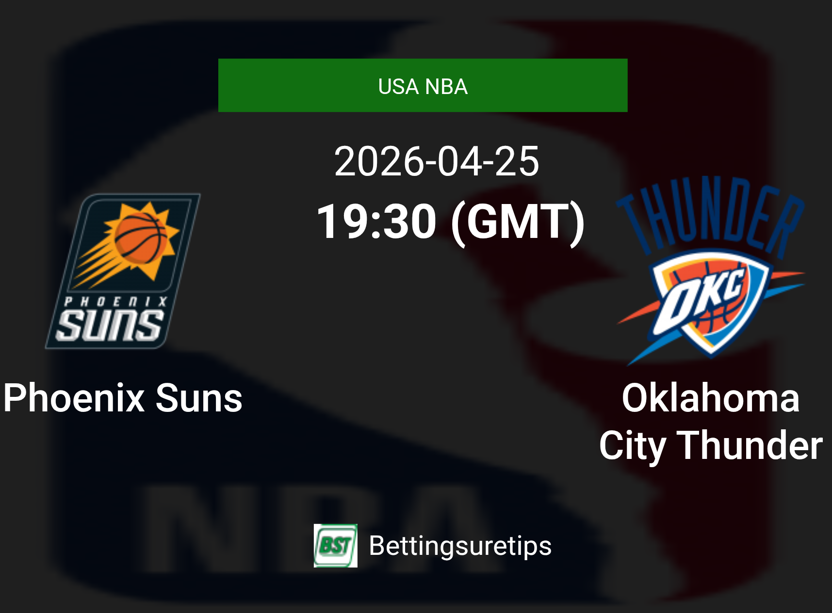 Phoenix Suns vs Oklahoma City Thunder Prediction and Pick - USA NBA