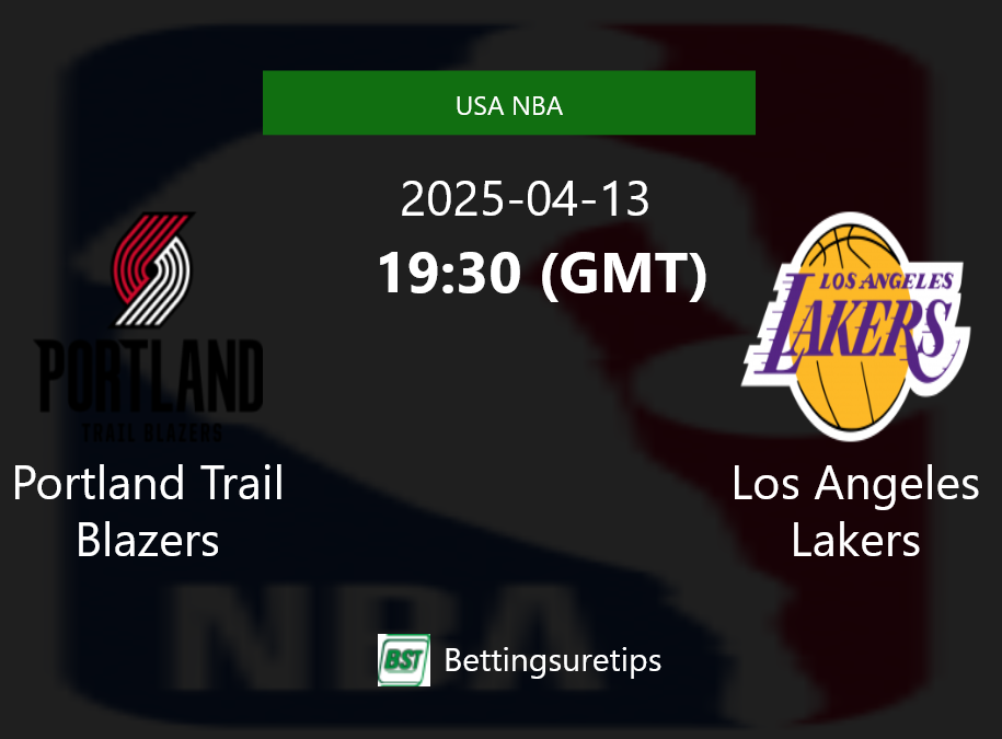 Portland Trail Blazers vs Los Angeles Lakers Prediction and Pick - USA NBA