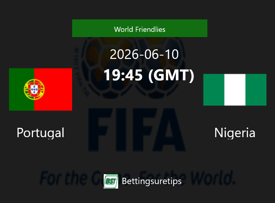 Portugal vs Nigeria Prediction Betting Tips & Correct Score