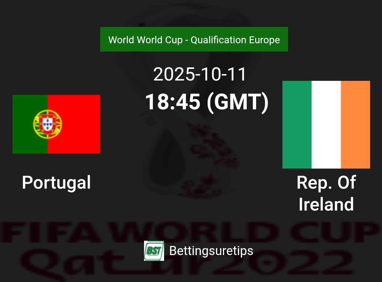 Portugal vs Rep. Of Ireland Prediction Betting Tips & Correct Score