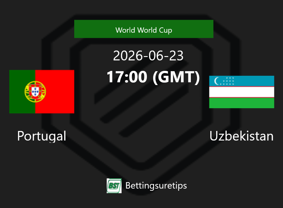 Portugal vs Uzbekistan Prediction Betting Tips & Correct Score