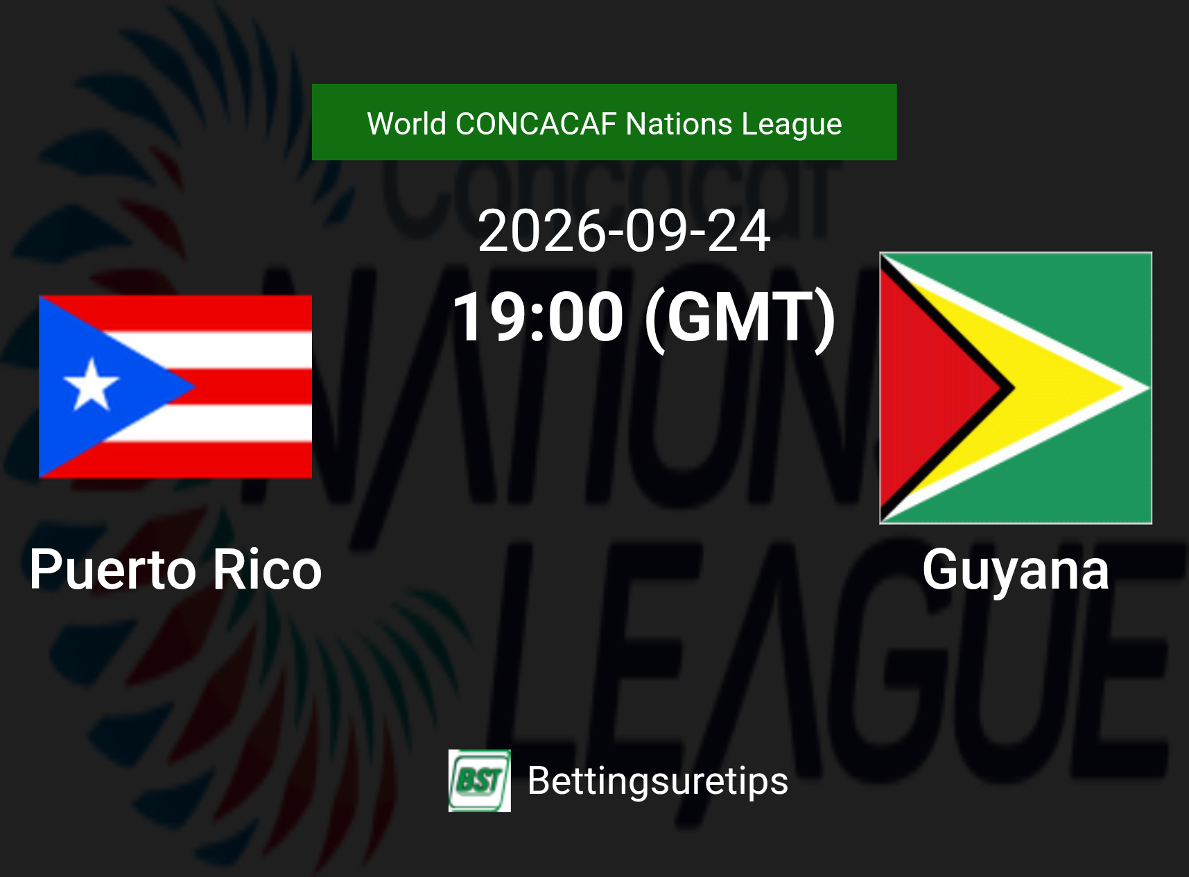 Puerto Rico vs Guyana Prediction Betting Tips & Correct Score