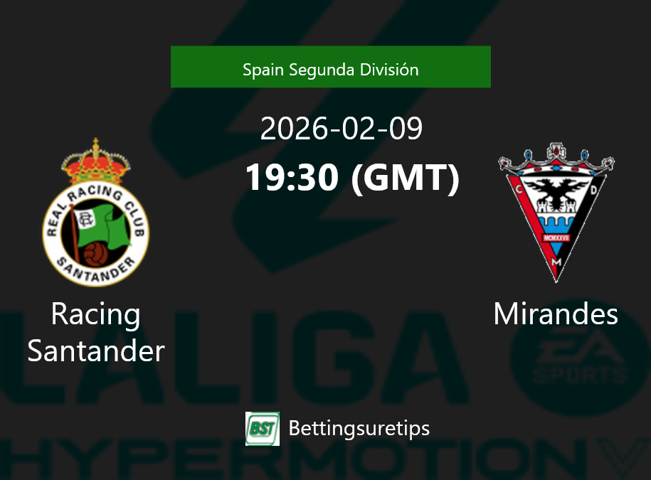 Racing Santander vs Mirandes Prediction Betting Tips & Correct Score