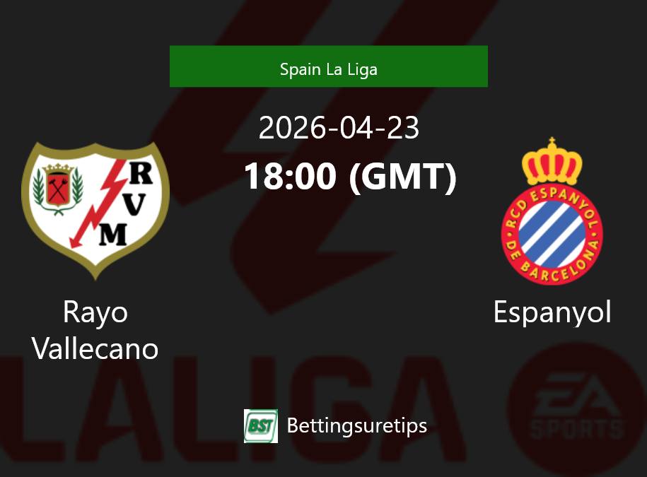 Rayo Vallecano vs Espanyol Prediction Betting Tips & Correct Score